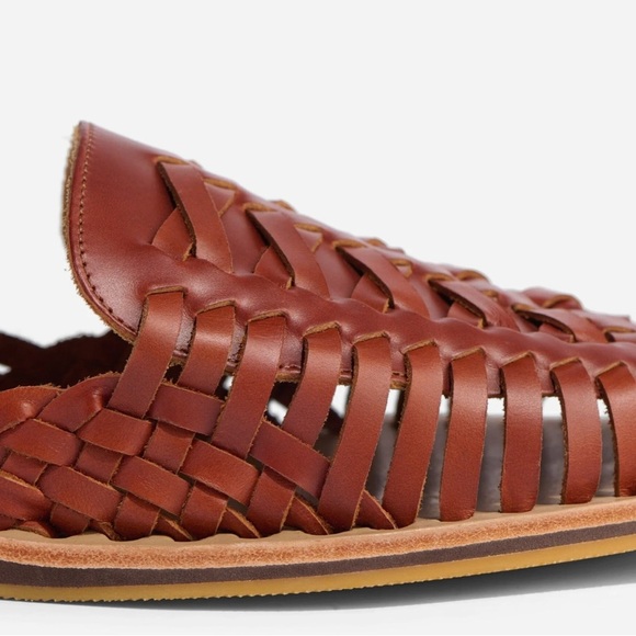 Men’s Nisolo Leather Huarache Sandal in Brown - Picture 3 of 10